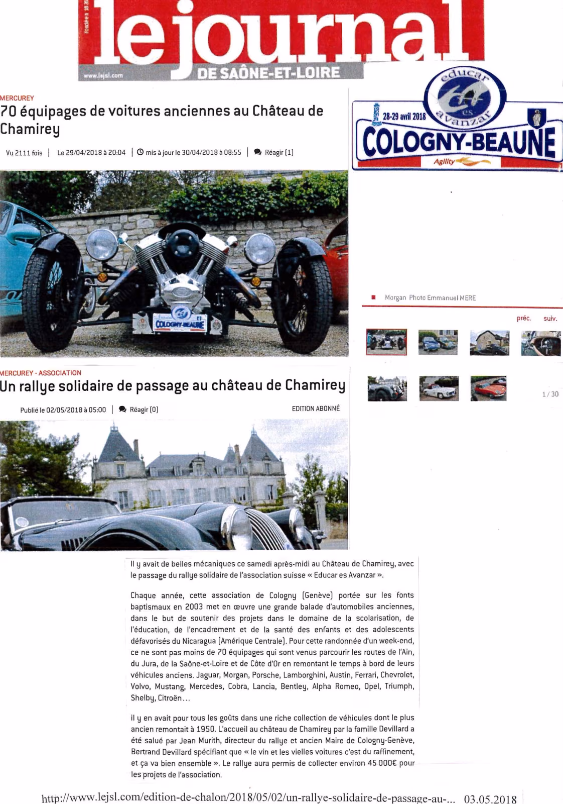 Journal Saône-et-Loire 2018