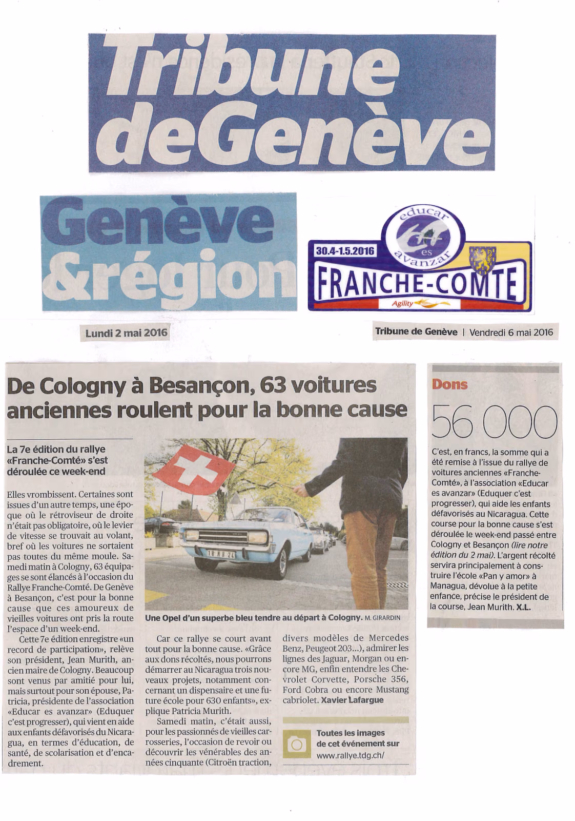 Tribune de Genève 2016
